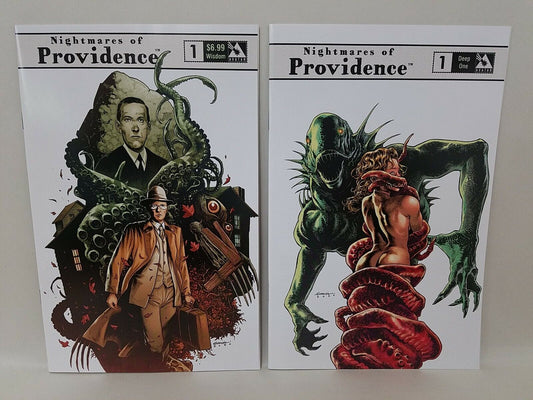 Nightmares Of Providence (2021) Sketchbook Lot Set Deep One Rare Andrade Variant