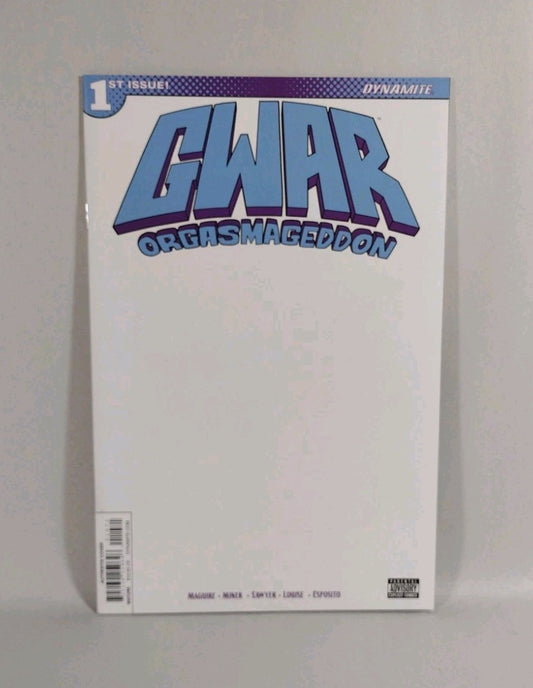 Gwar Orgasmageddon #1 (2017) Dynamite Blank Sketch Cover Comic Variant New NM