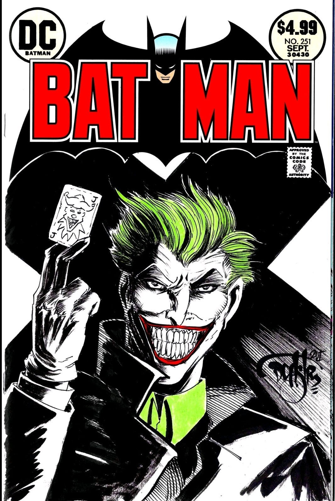 Batman 251 (2026) DC Comics Facsimile Edition Sketch Cover W Original DCastr Art