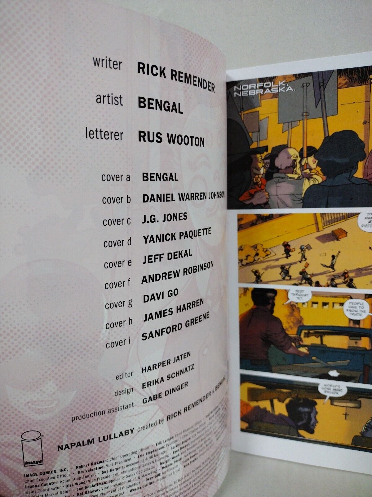 Napalm Lullaby #1 (2024) Image Comic Cover H James Harren 1:50 Variant