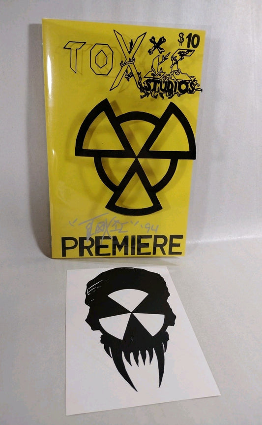 Toxic Studios (1994) Signed #'d And Remarked Ashcan Clear Cover Horror Comic