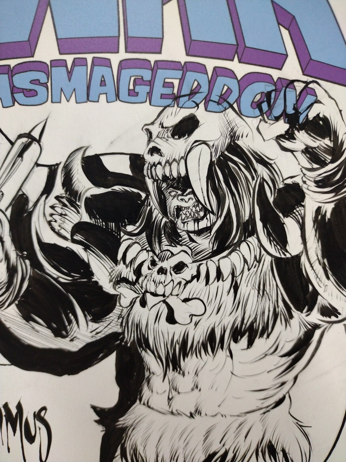 Gwar Orgasmageddon #1 (2017) Dynamite Sketch Cover Comic W Original DCastr Art