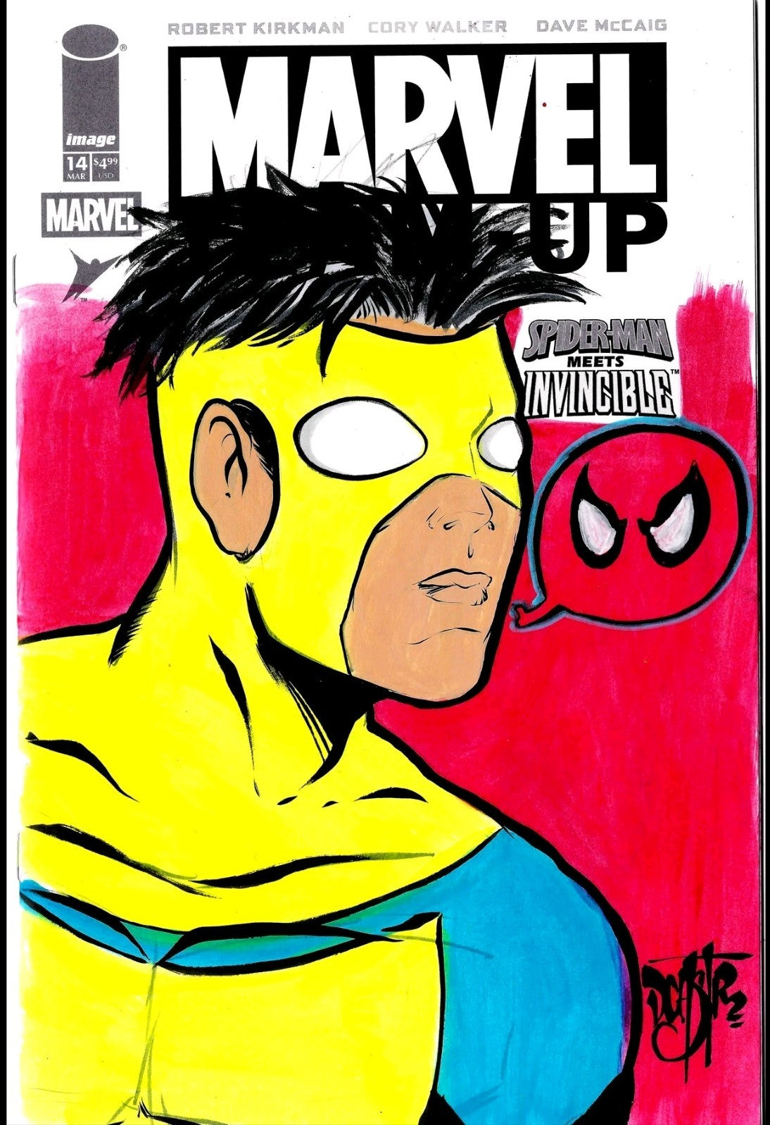Marvel Team-Up #14 (2026) Image Comic Sketch Cover W Original Dave Castr Art