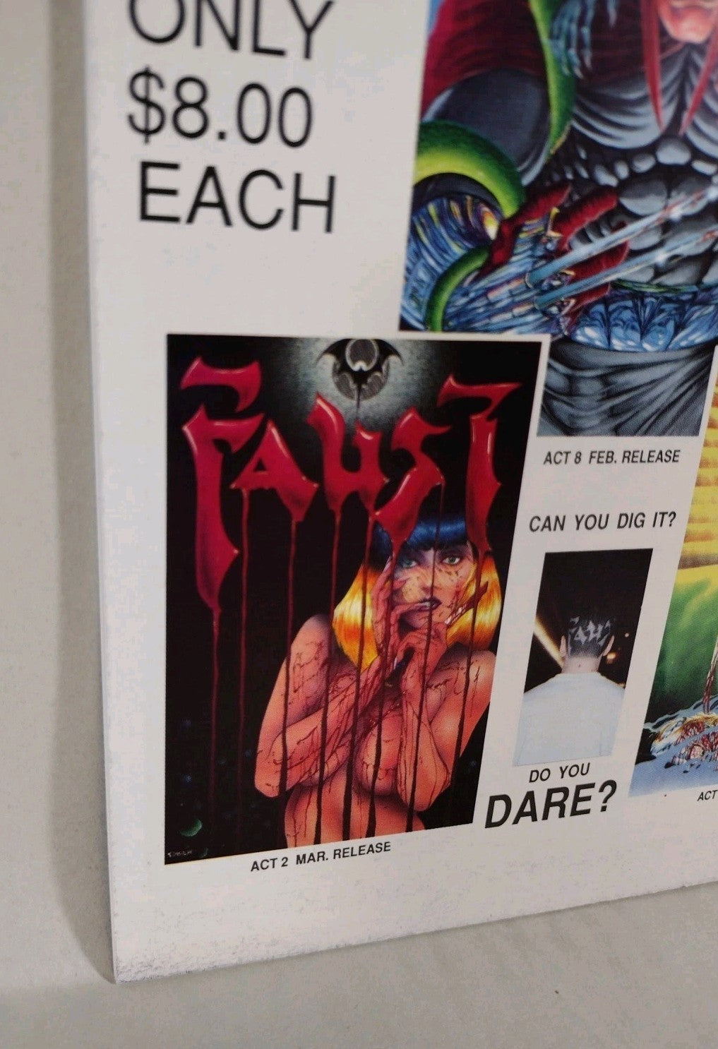 Faust Love of the Damned 3 (1992) Rebel Studios Comic 2nd Print Signed Tim Vigil