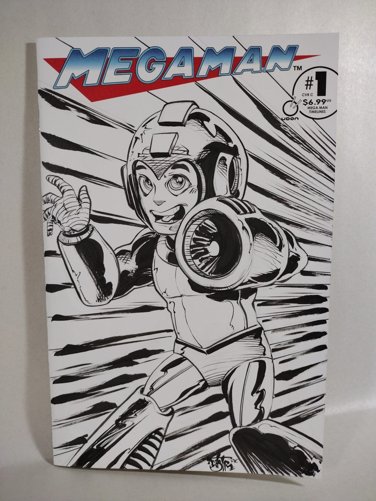 MegaMan Timelines #1 (2025) Udon Capcom Sketch Cover Comic W Original DCastr Art