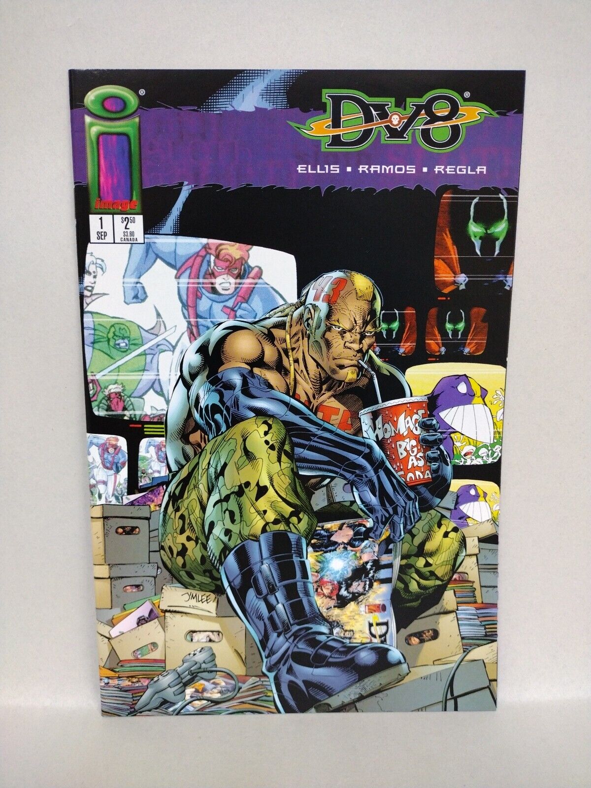 DV8 #1 (1998) Image Comic Variant Set Dave Stevens Adam Hughes Jim Lee Ramos