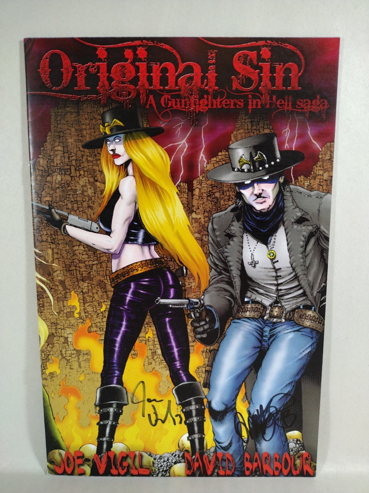 Original Sin (2012) Complete Wild Angels Comic Set #1 2 3 Signed Joe Tim Vigil