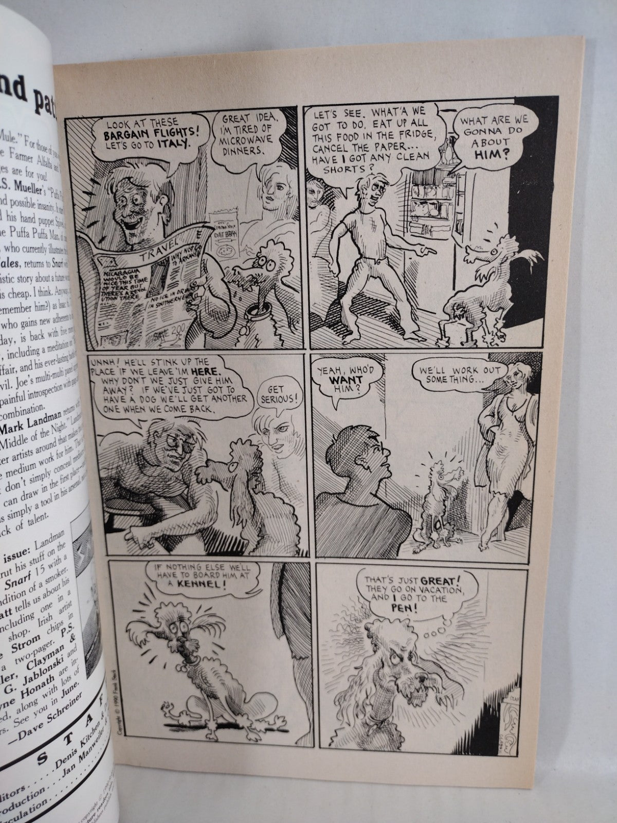 Snarf #11 13 14 (1989) Kitchen Sink Underground Comic Lot VG-FN John Pound Cover