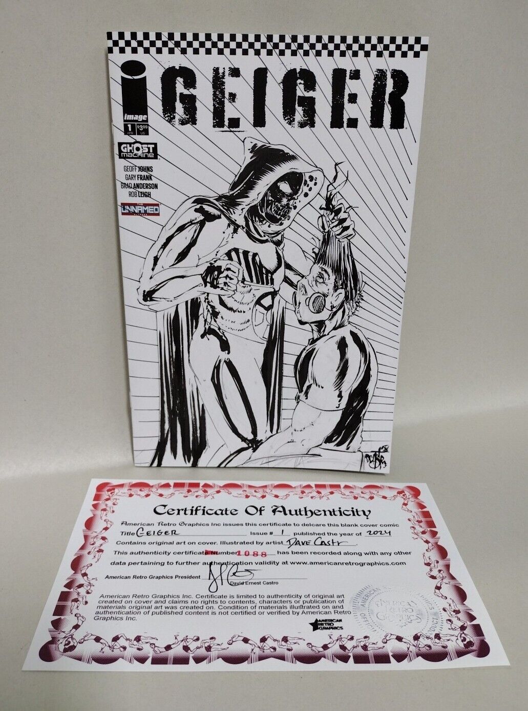 Geiger #1 (2024) Ghost Machine Image Comic Sketch Variant Cover W Original Art