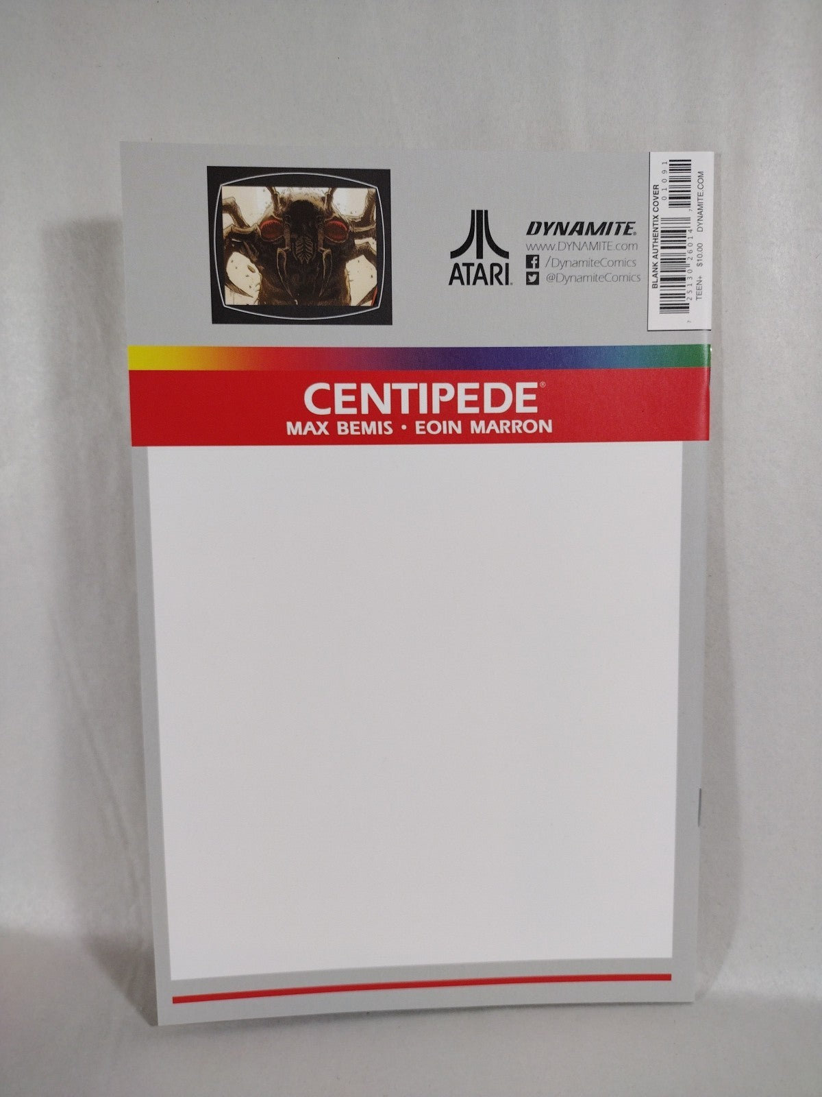 Centipede #1 (2017) Atari 2600 Dynamite Blank Sketch Cover Variant Comic New NM