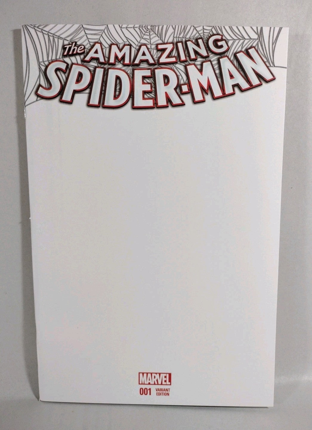 Amazing Spider-Man #1 (2015) Marvel Blank Sketch Variant Cover Comic NM