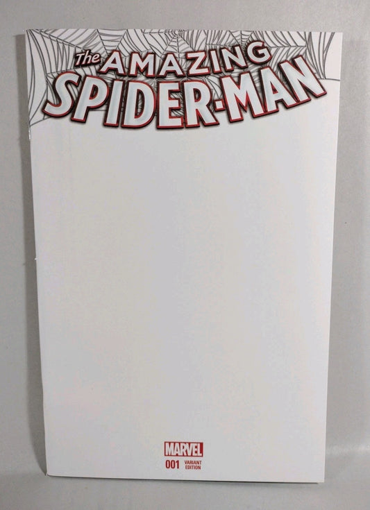 Amazing Spider-Man #1 (2015) Marvel Blank Sketch Variant Cover Comic NM