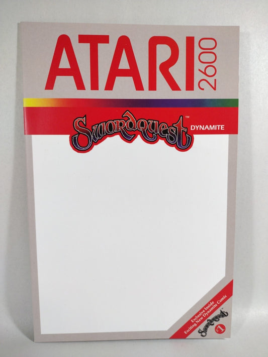 Sword Quest #1 (2017) Atari 2600 Dynamite Blank Sketch Cover Variant Comic NM