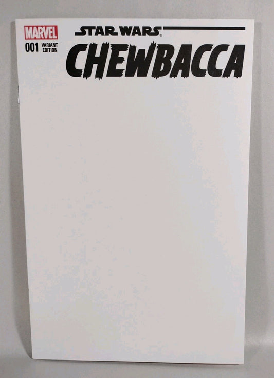 Star Wars Chewbacca #1 (2015) Marvel Blank Sketch Variant Cover Comic New NM