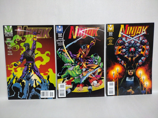 Ninjak #24 25 26 (1995) Valiant Comic Lot Set NM