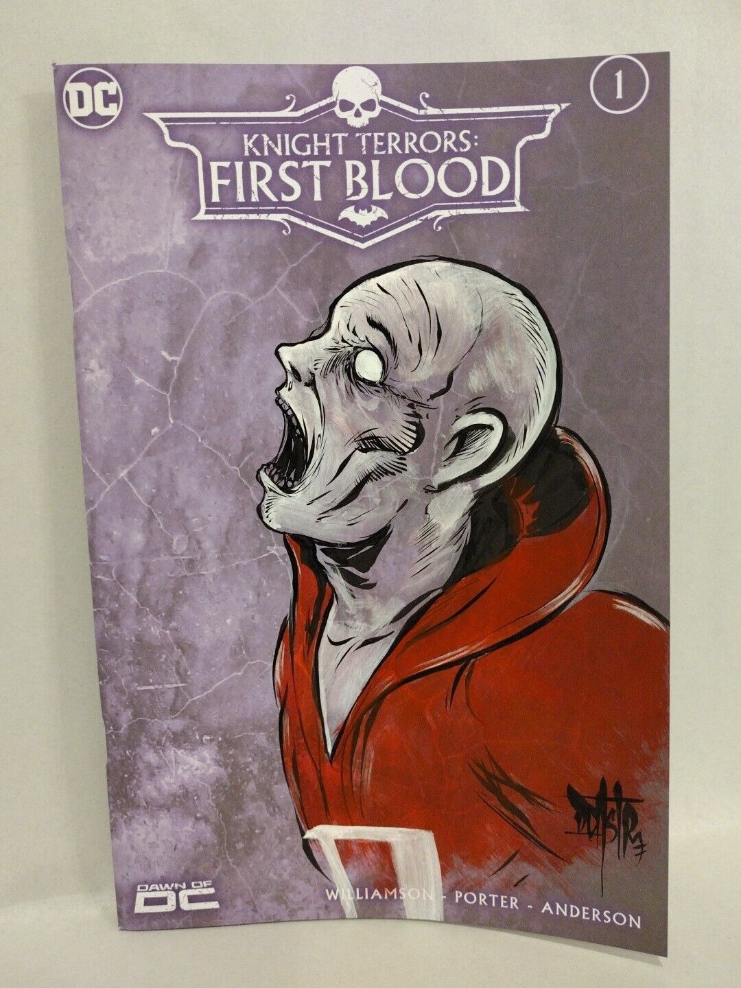 Knight Terrors First Blood 1 (2023) DC Comic Cover Sketch Variant W Original Art