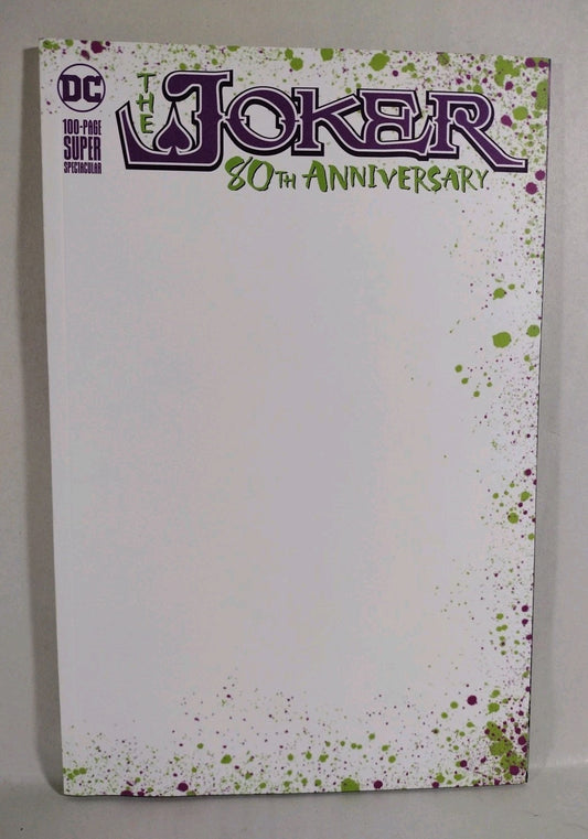 Joker: 80th Anniversary 100-Page Spectacular #1 Blank Sketch Variant Cover Comic