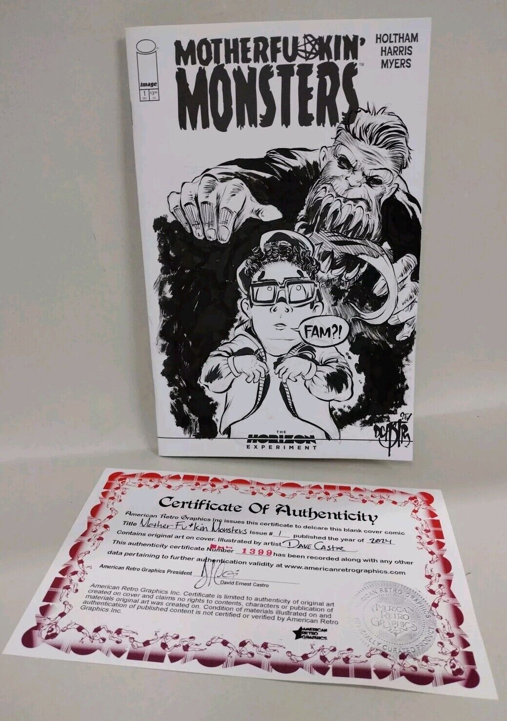 Mother Fu*kin Monsters #1 Image Comic Sketch Variant W Original DCastr Art