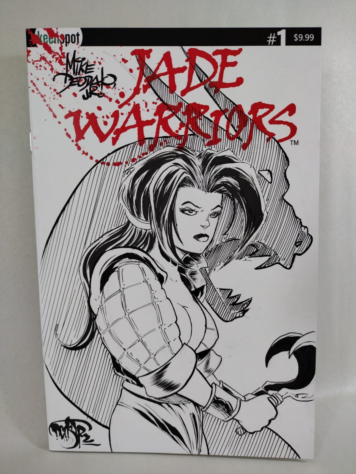 Jade Warriors #1 (2026) Keenspot Comic Sketch Cover W Original Dave Castr Art