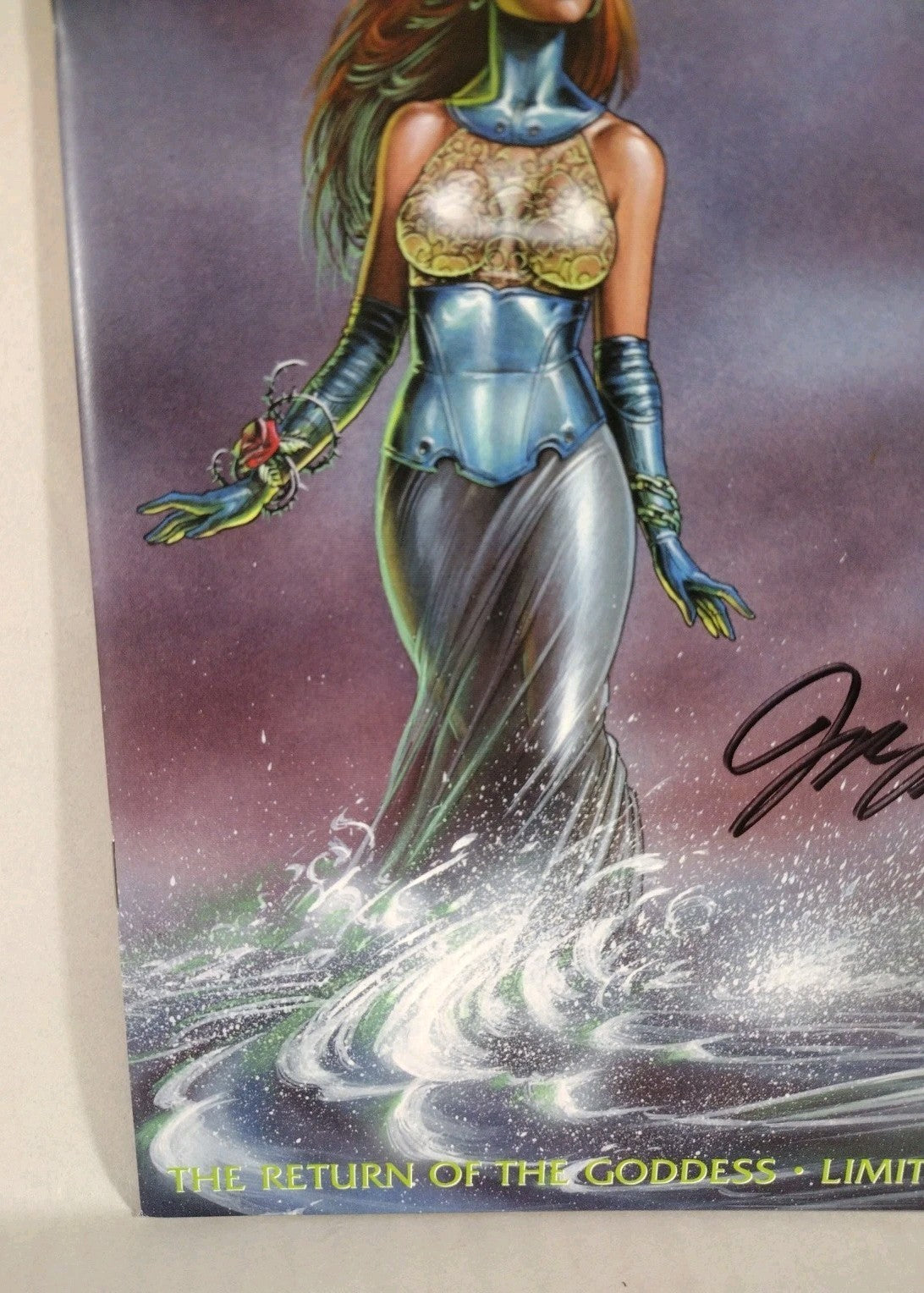 Dawn Return Of The Goddess Limited #4 Signed J M Linsner W COA #'d 729/3500 NM