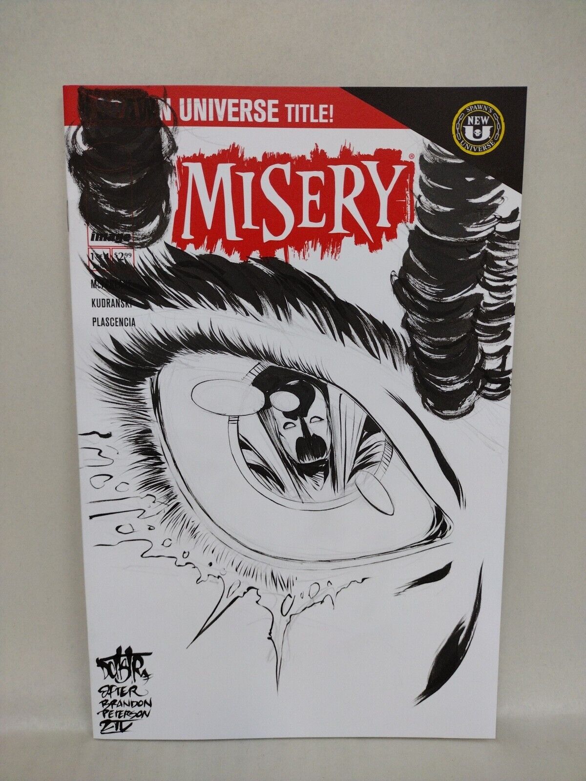 Misery 1 (2024) Image Comic Sketch Cover Variant W Original Cyan Dave Castr Art