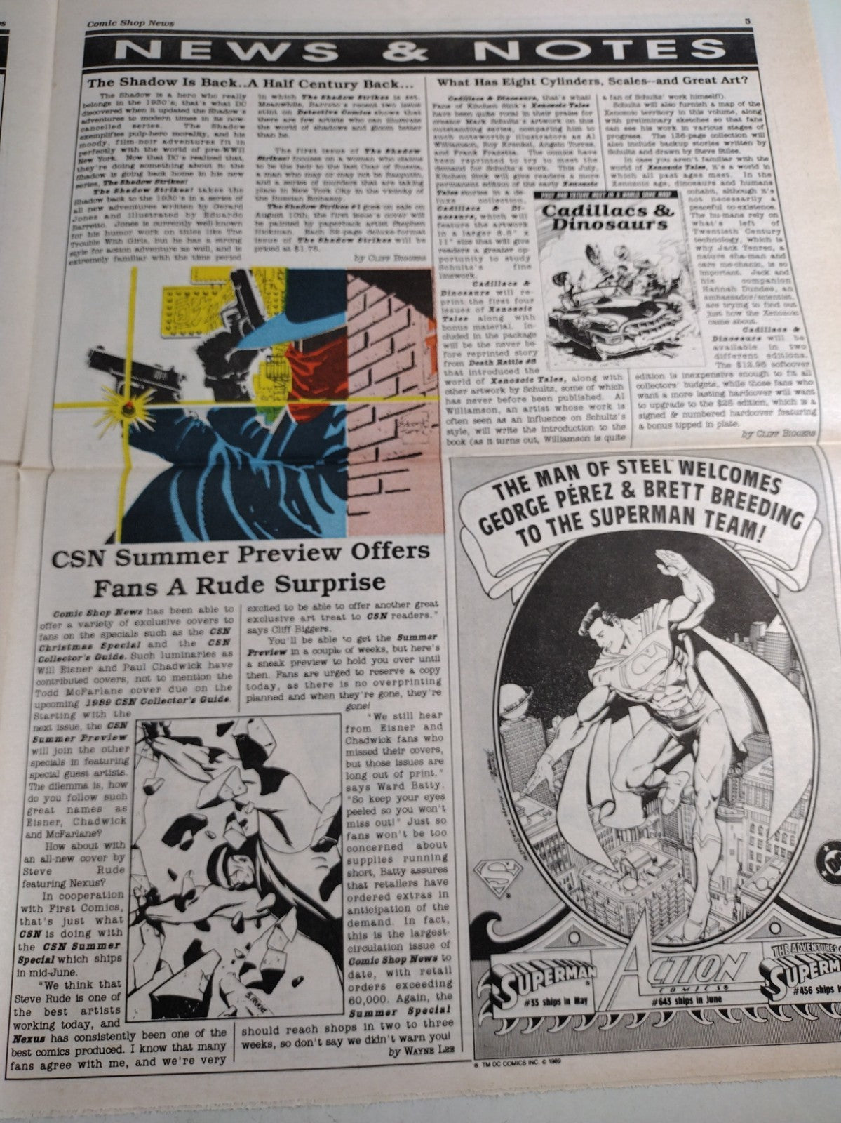 Comic Shop News #103 June 14th 1989 Newsletter The Shadow Punisher Batman Year 3
