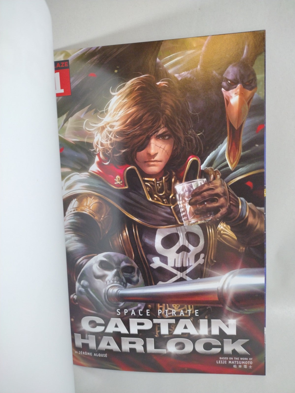 Captain Harlock Space Pirate 1 (2021) Ablaze Blank Sketch Variant Cover Comic NM