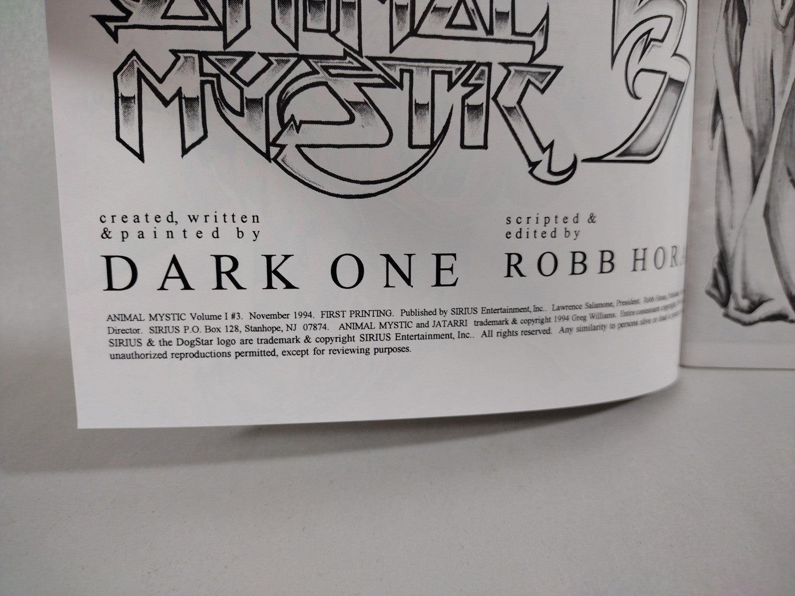 Animal Mystic (1995) Sirius Comic Lot Set #1 2 3 4 Dark One Greg Williams VF-NM