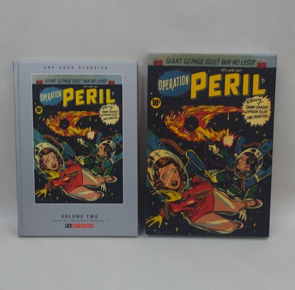 OPERATION PERIL Vol 2 HARDCOVER Sci Fi Comic SLIPCASE ED Pre Code Classics( NEW)