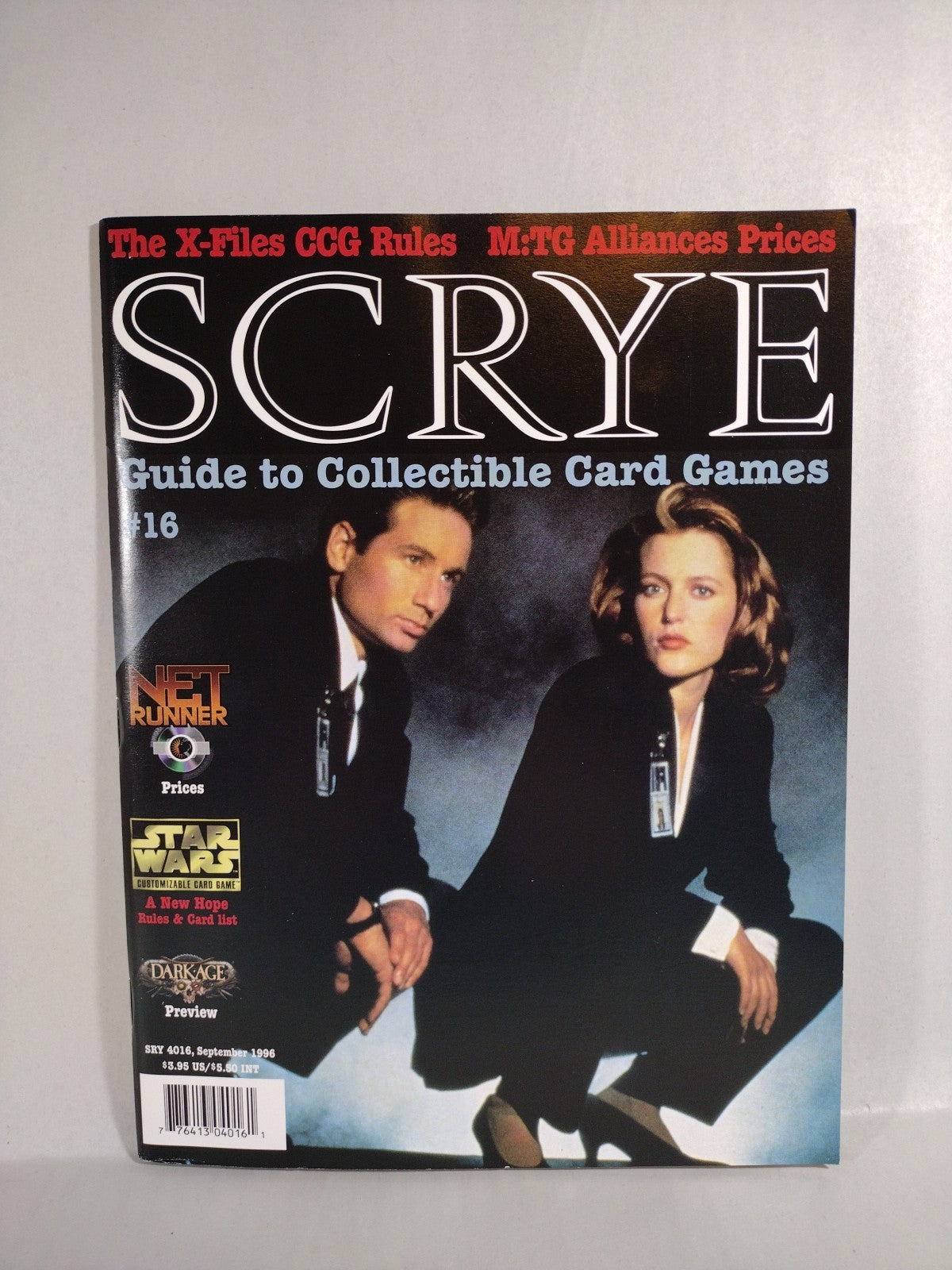 Scrye Magazine #16 (1996) X-Files Cover Complete W Inserts + Poster