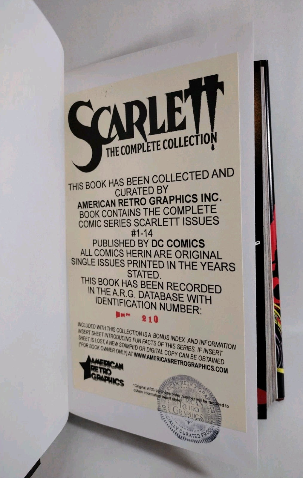 Scarlett Complete Collection (1993-1994) Custom Bound DC Vampire Comic ARG HC