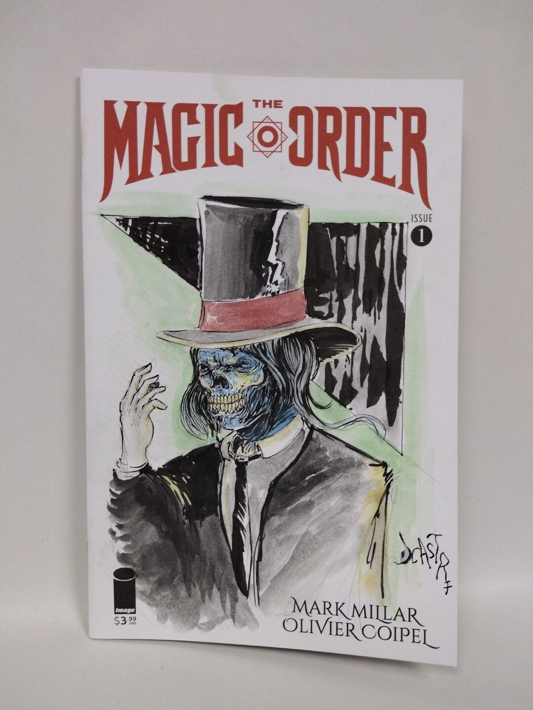 Magic Order #1 (2018) Image Sketch Cover Variant Comic w Original Art  DCastr 