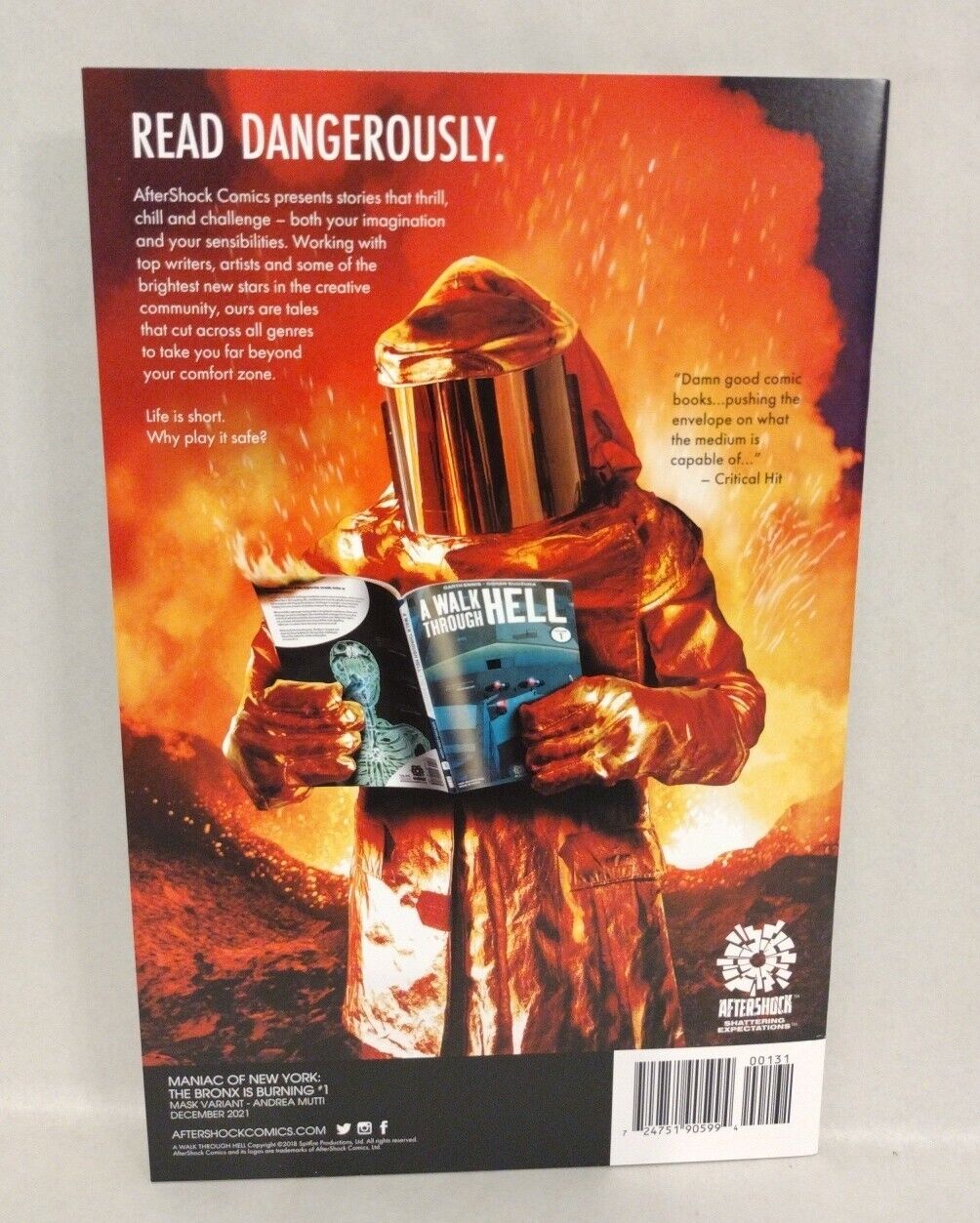 Maniac Of New York The Bronx Is Burning (2021) Aftershock Comic Lot Set #1 2 4