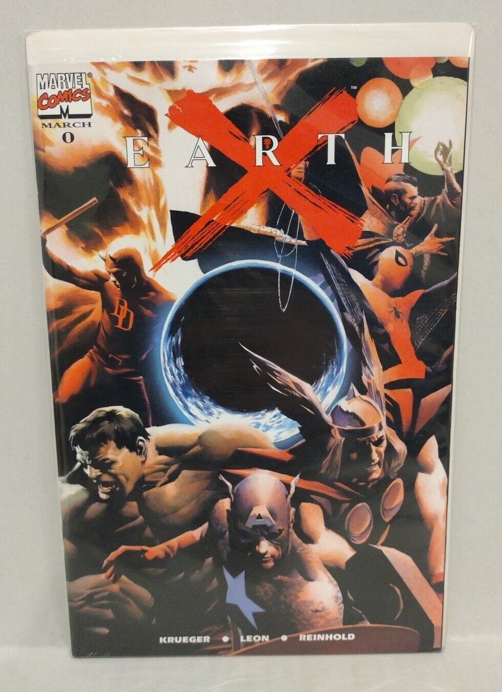 Earth X #0 Marvel Comic Dynamic Forces Variant Cover W COA Numbered 5732/17500