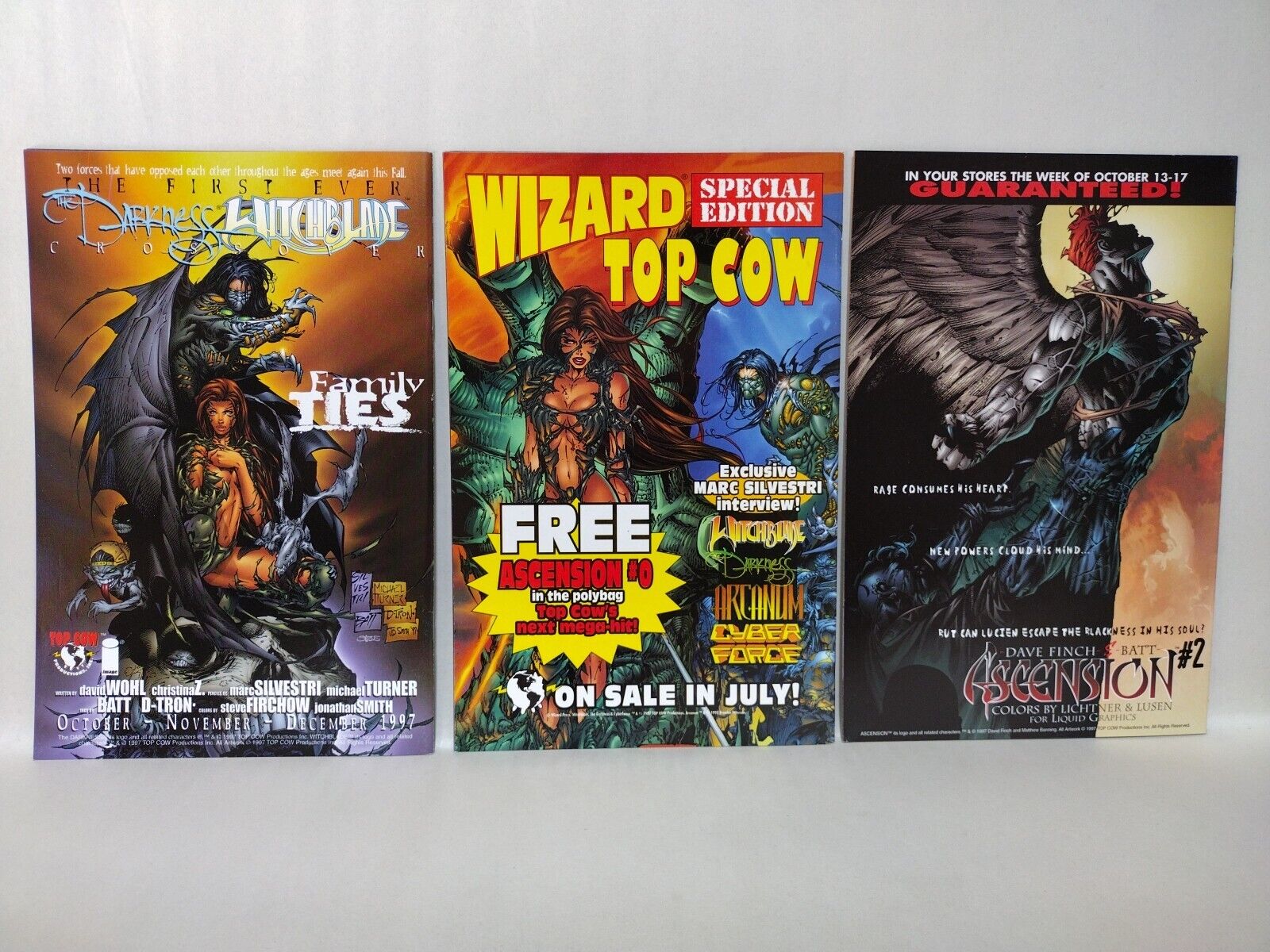 Darkness (1996) Image Comic Lot Set #1-14 Wizard 1/2 #0/Witchblade #10 1st App