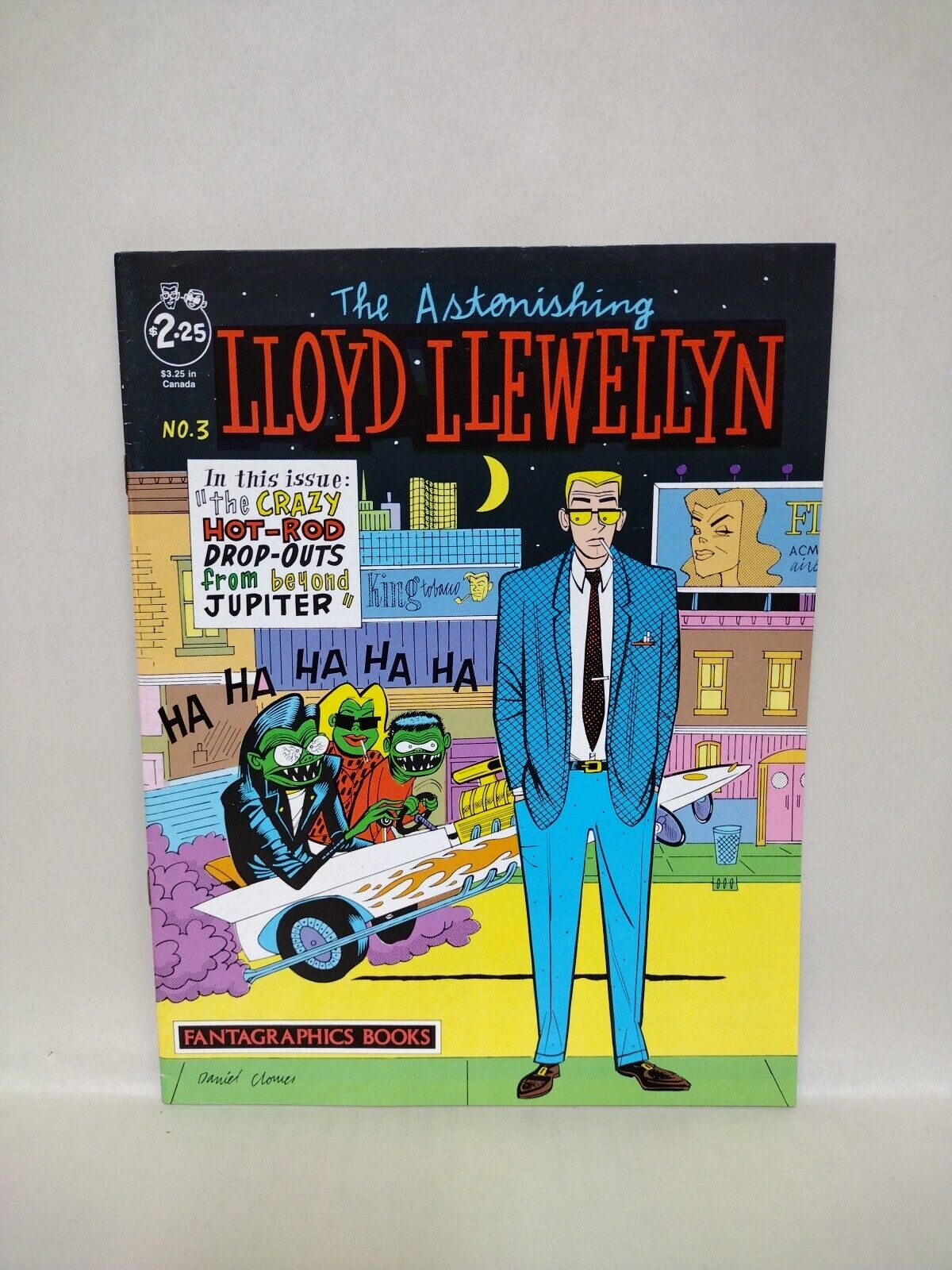 Lloyd Llewellyn (1986) #3 Daniel Clowes Fantagraphics Comic Magazine 1st Print 