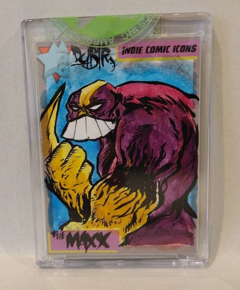 Indie Comic Icons (2023) ARG Sketch Card w Original The Maxx Image Art DCastr