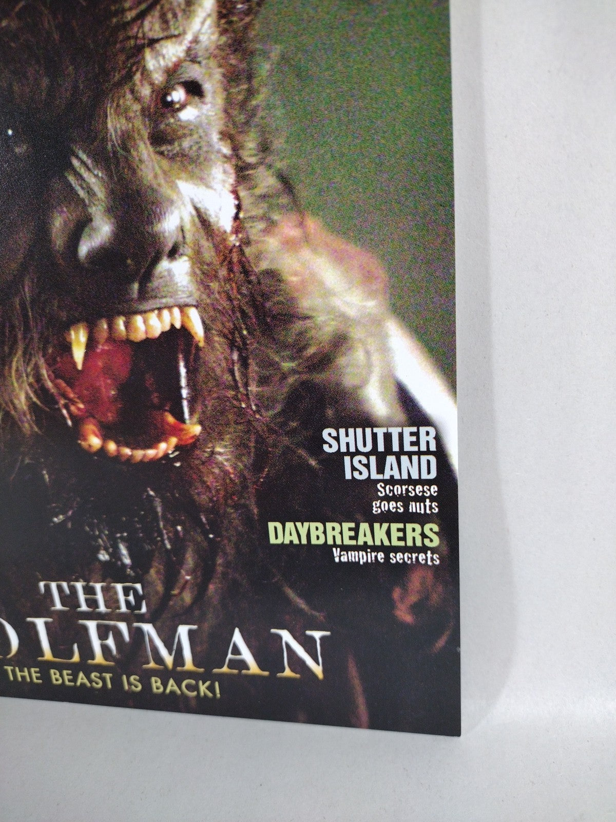 FANGORIA Magazine #290 (2009) Wolfman The Crazies Day Breakers Shutter Island