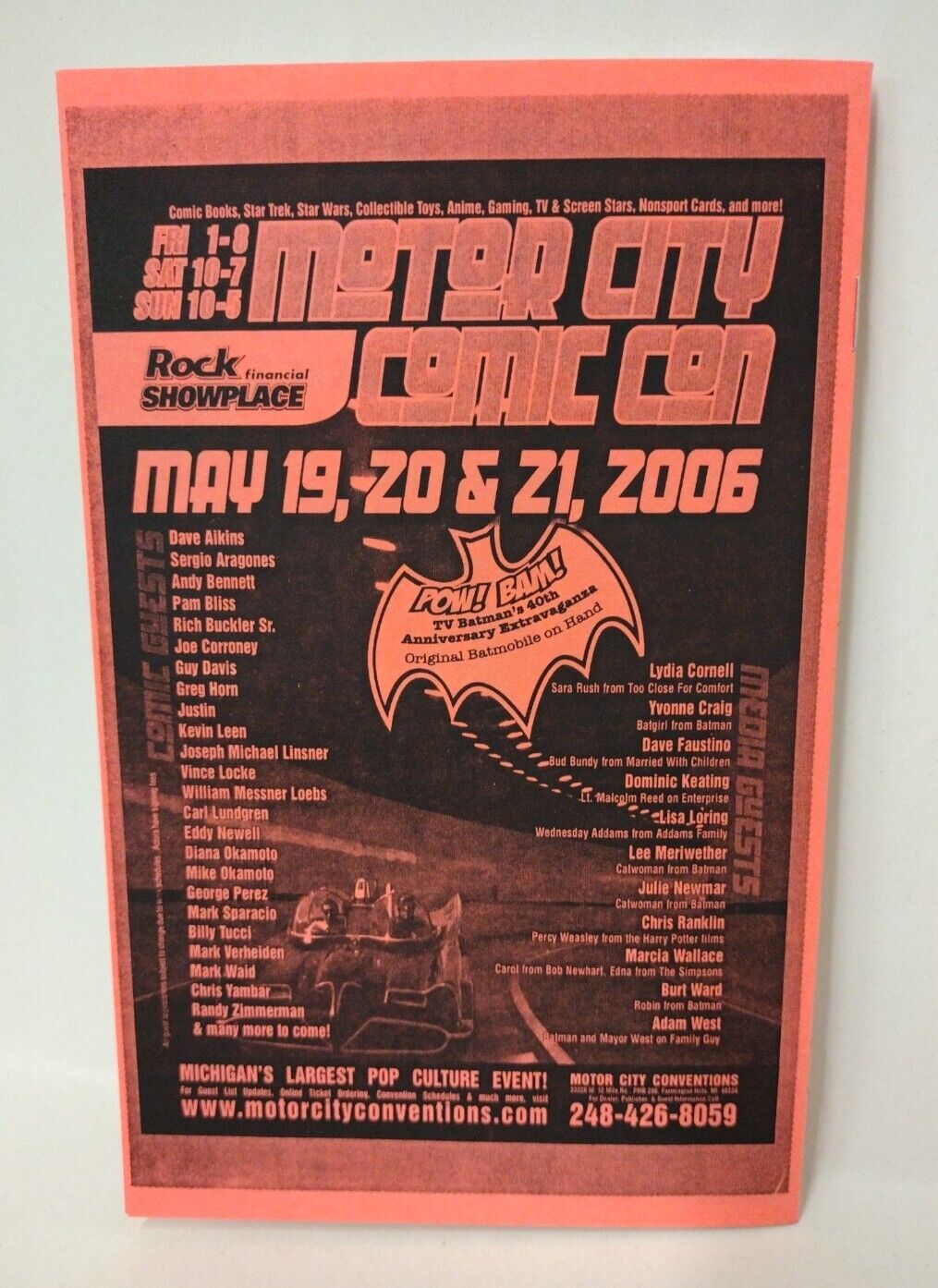 Motor City Comic Con 2005 Program 5x Signed Al Feldstein Locke Kaniuga Pulido +