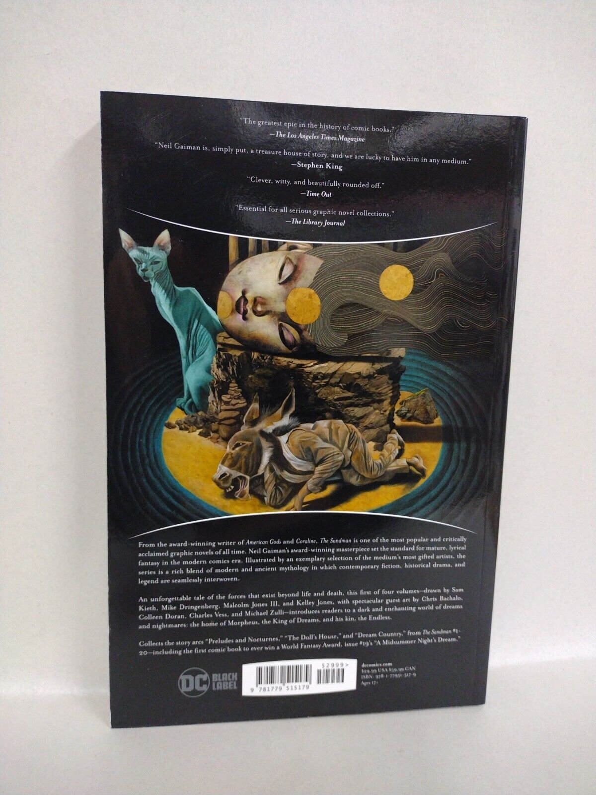 SANDMAN Book 1 (2022) DC Comics Black Label TPB SC Collects #1-20 Sam Kieth New