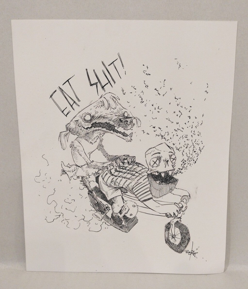 Roach Motel (2009) Comic Zine W Original 9 X 12" Inked Art Brian Oliveira