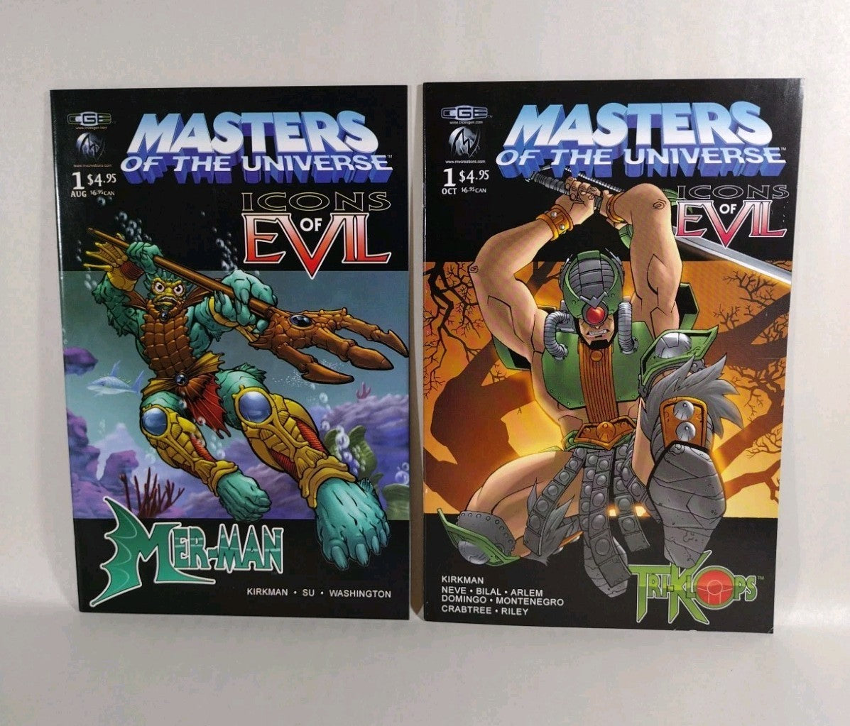 Masters Of The Universe MV Creations Comic Lot 1 2 4-6 Icons Of Evil Snakemen+