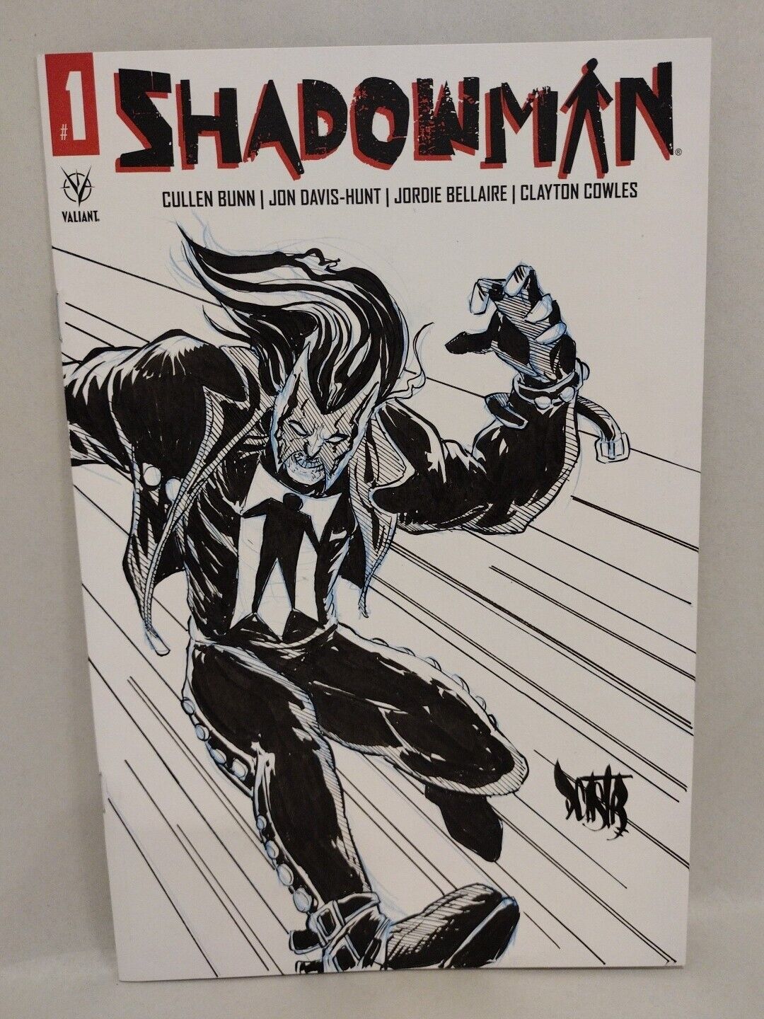 Shadowman #1 (2021) Valiant Blank Sketch Variant Comic W Original Dave Castr Art