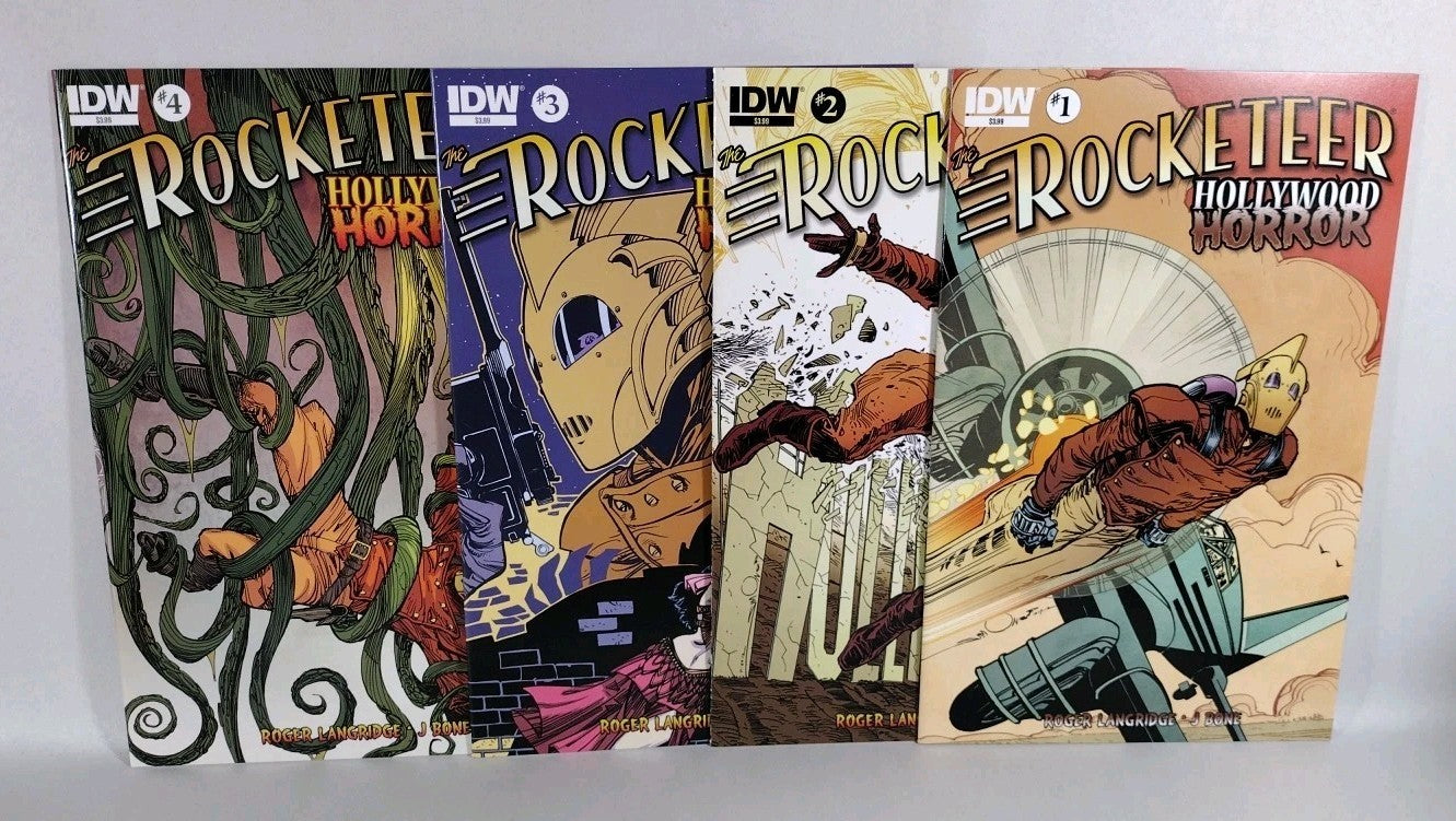 ROCKETEER: HOLLYWOOD HORROR (2013) Complete IDW Comic Series #1 2 3 4 NM