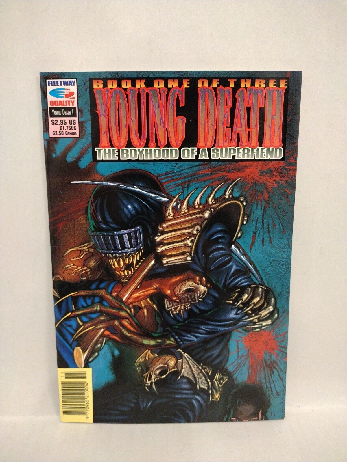 Young Judge Death: Boyhood Of A Super Fiend Complete Fleetway Comic Set #1 2 3 