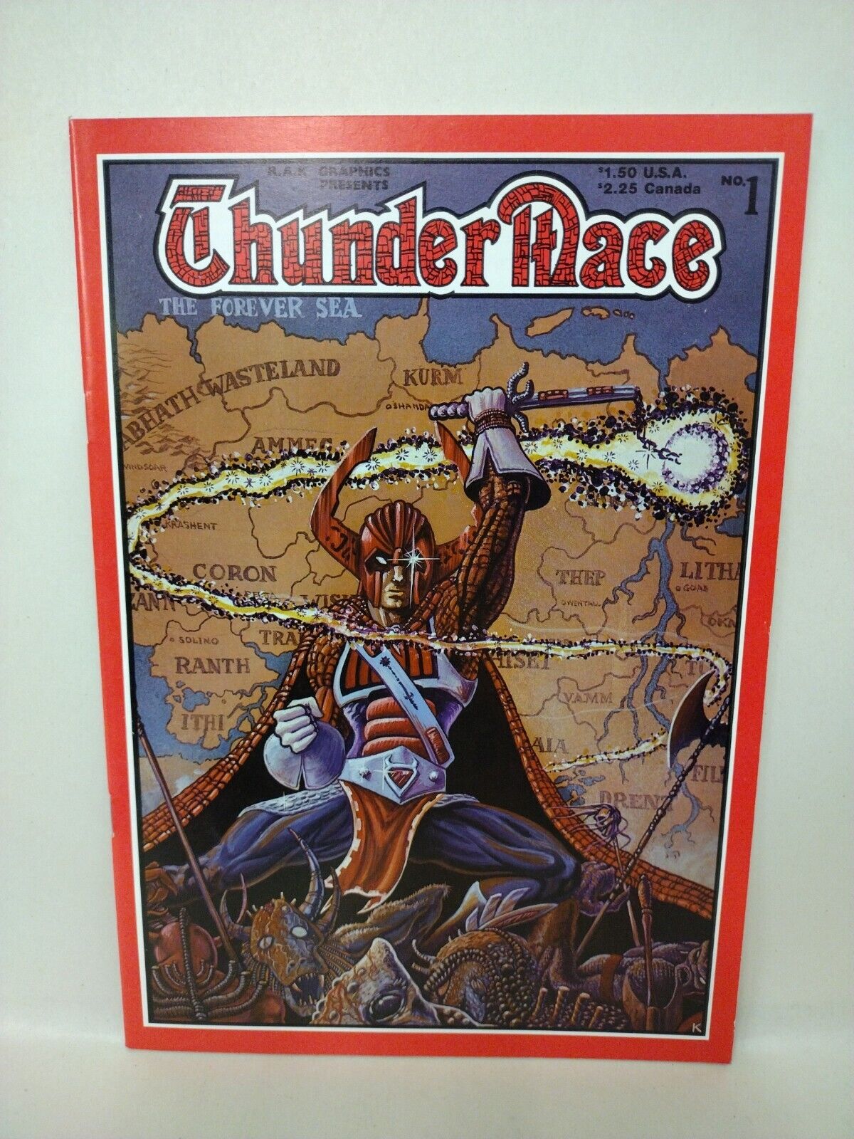 Thunder Mace #1 &2 (1986) RAK Comic Set 1st Chakan Appearance Sega Mega Drive