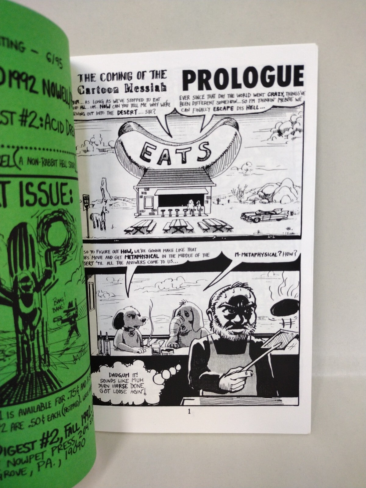 Rabbit Hell Digest (1995) Nowpet Comic Lot Set #1 2 Steve Peters Handmade Comix