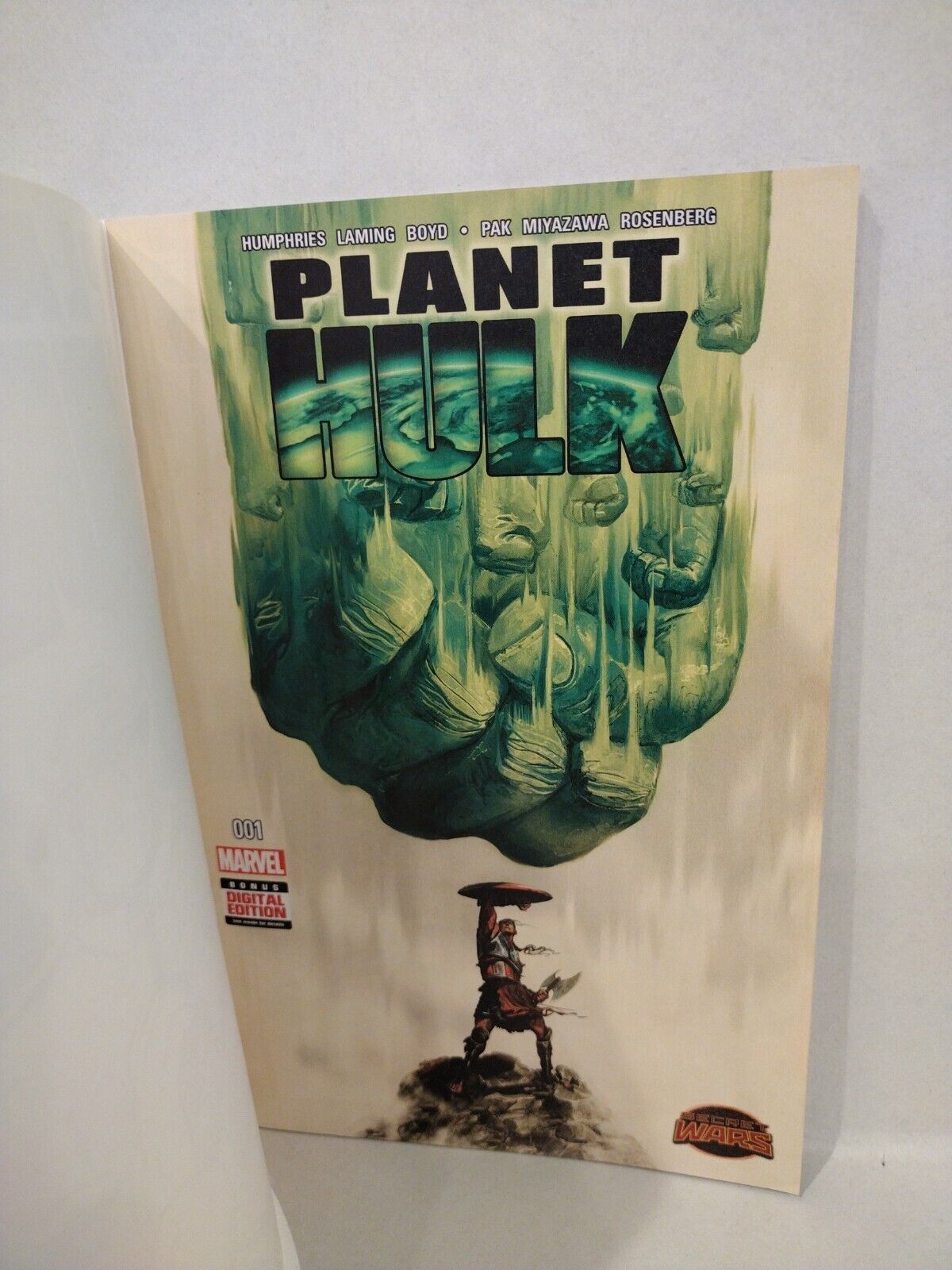 Planet Hulk 1 (2015) Blank Cover Variant Comic W Original Dcastr Mr Fixit Art