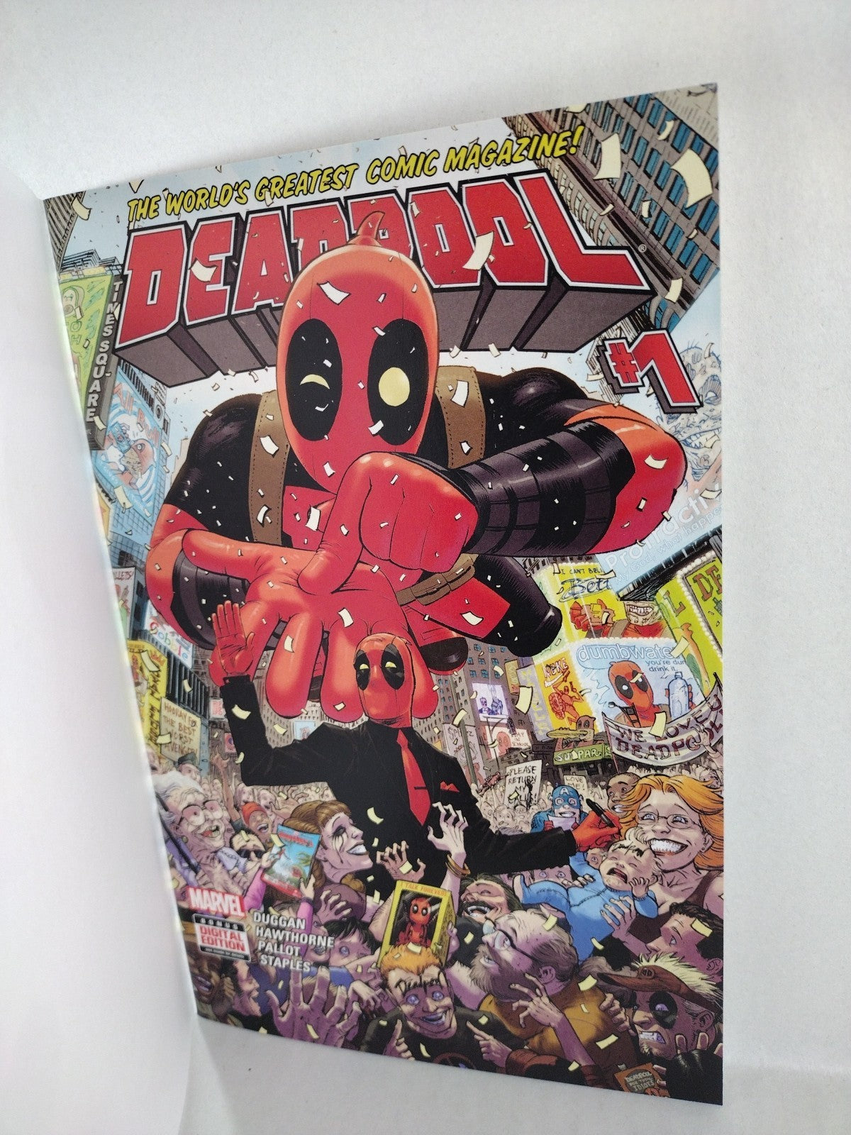 Deadpool 1 (2016) Marvel Blank Sketch Variant Cover Comic Duggan Hawthorne VF-NM
