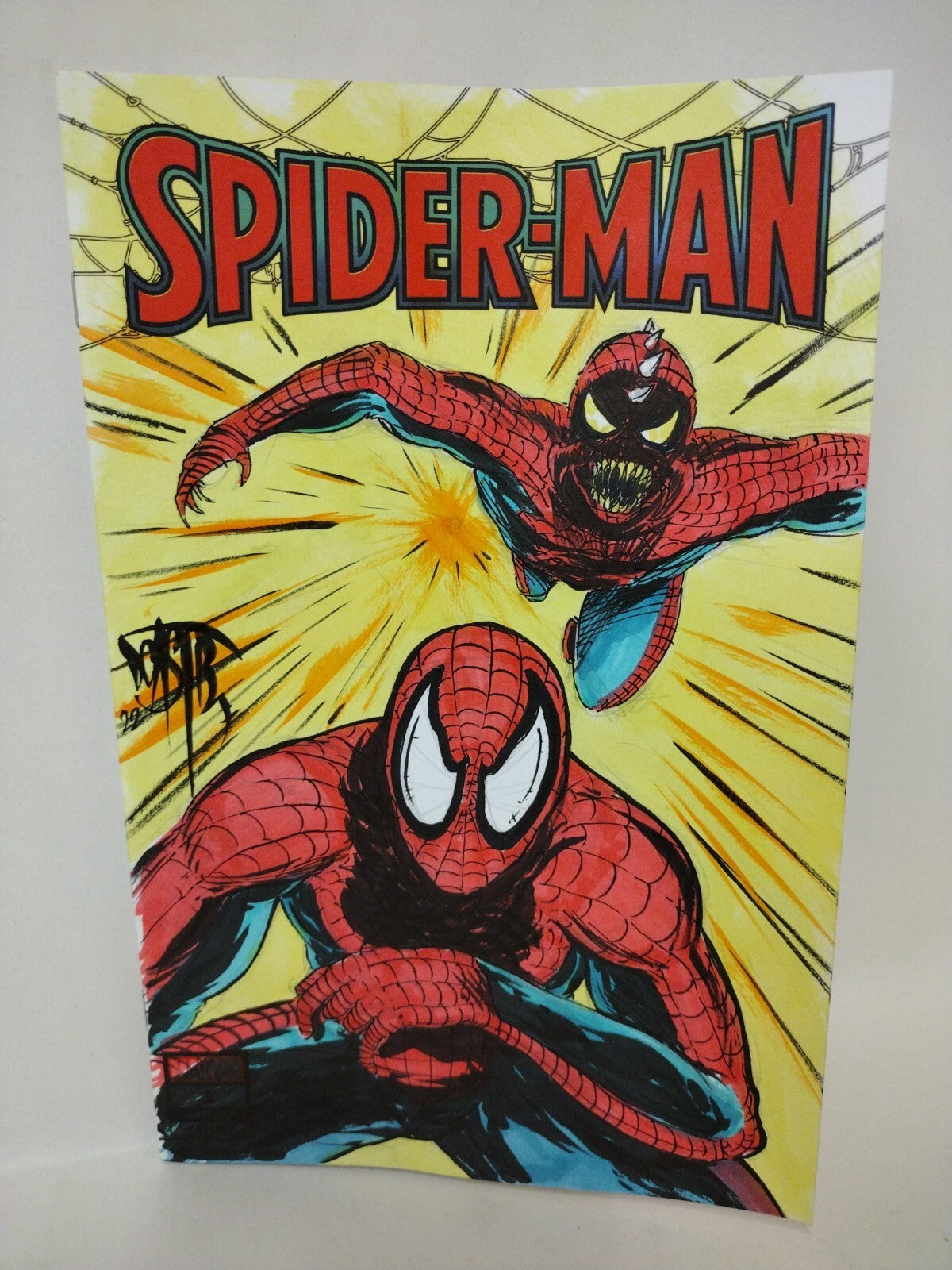Spider-Man #1 (2022) Marvel Comic Sketch Cover Variant W Original Dave Castr Art
